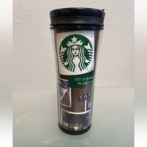 NWOT Starbucks Collectable Tazo Tumbler Travl Mug Vintage 2007 Holiday Gift 16oz